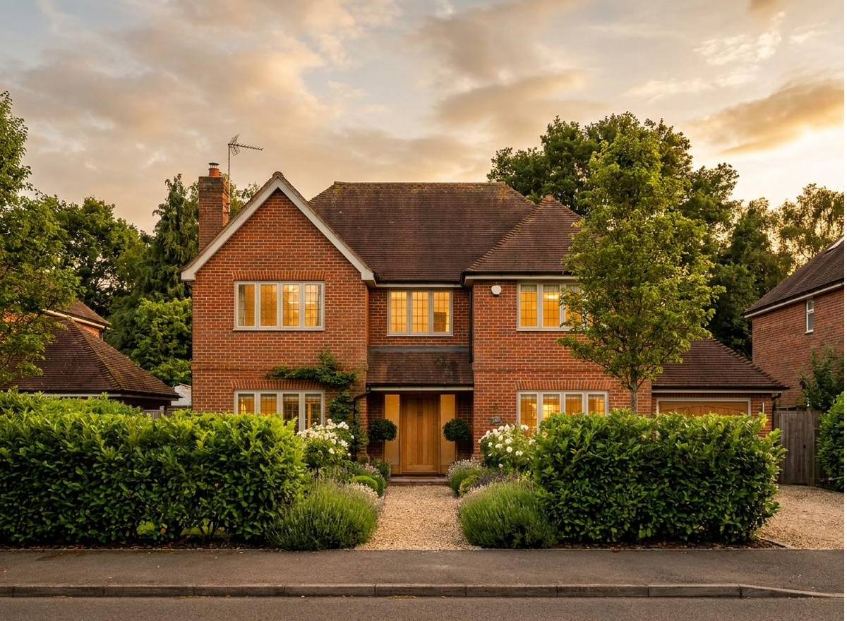 A well-kept South East home enjoyed in the evening light